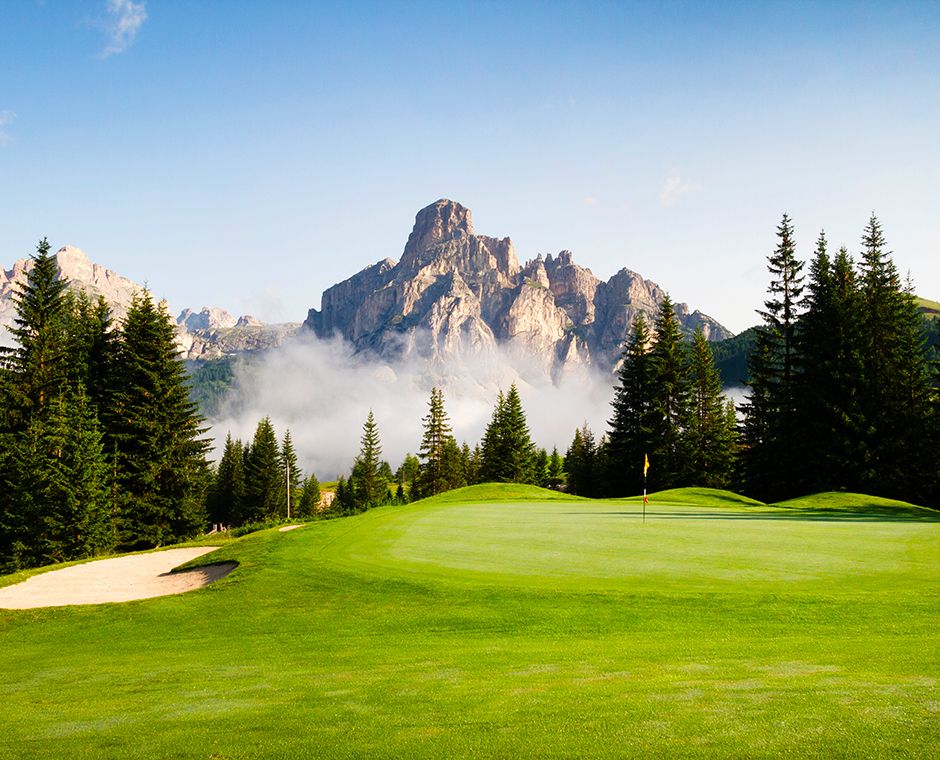 Beautiful mountain golf course with spectacular views