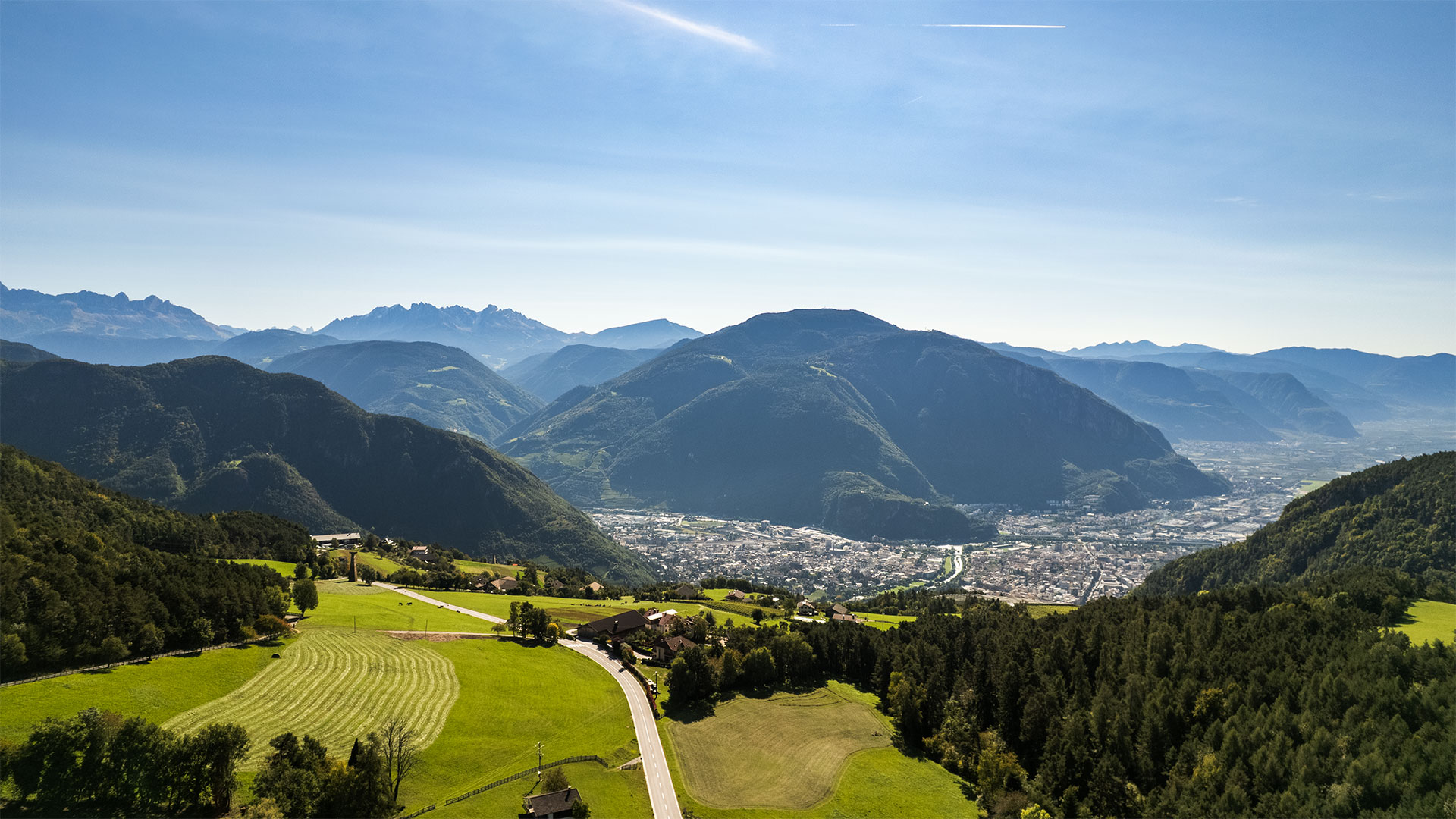 san genesio vista su bolzano