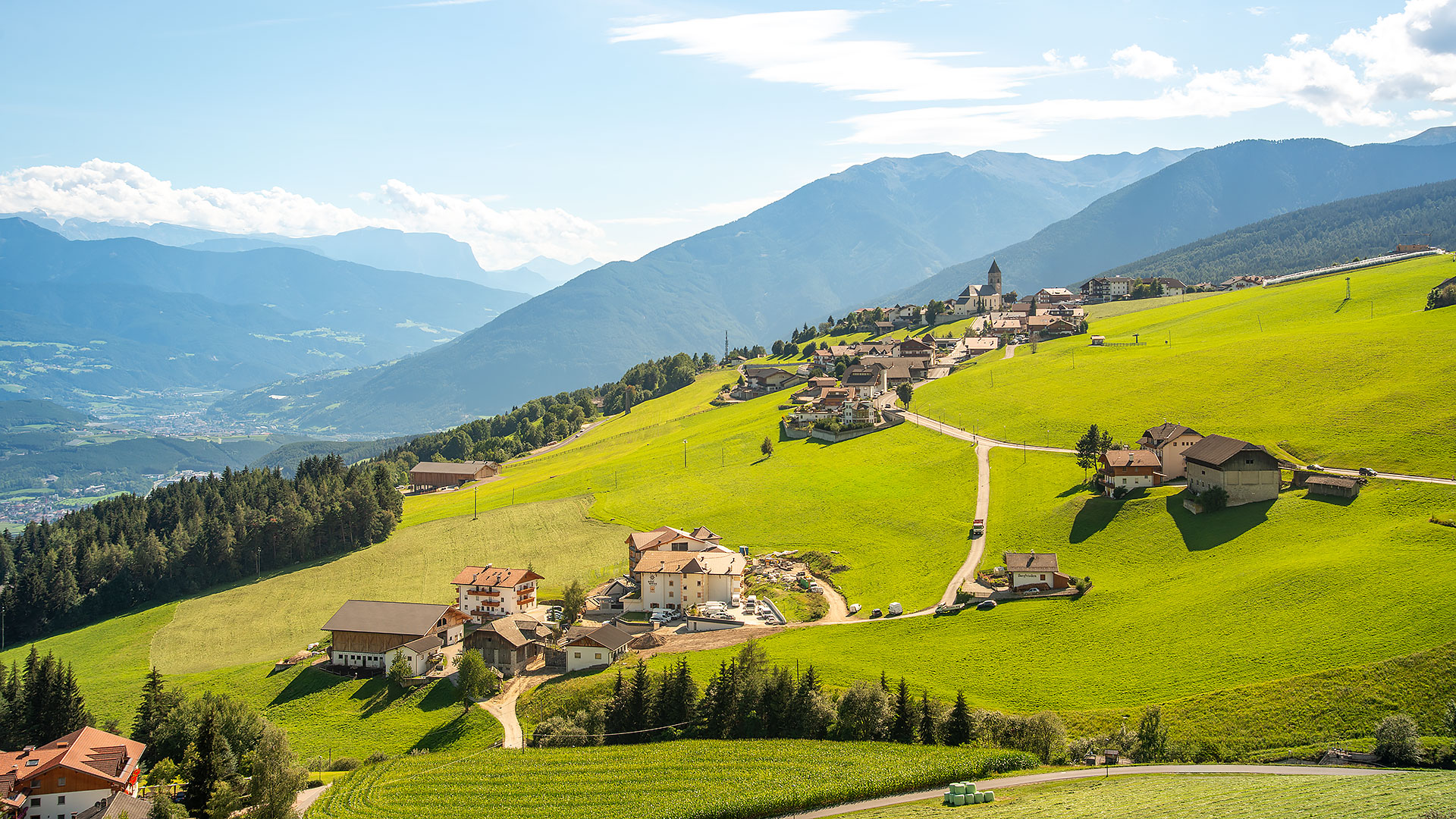 Panoramablick auf Meransen
