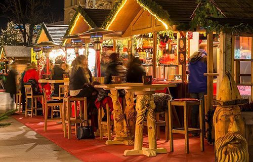 Christmas market in Brunico