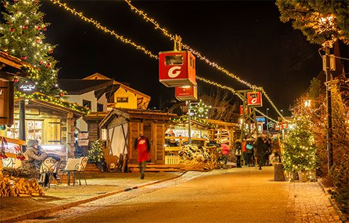 Christmas market in Selva Gardena