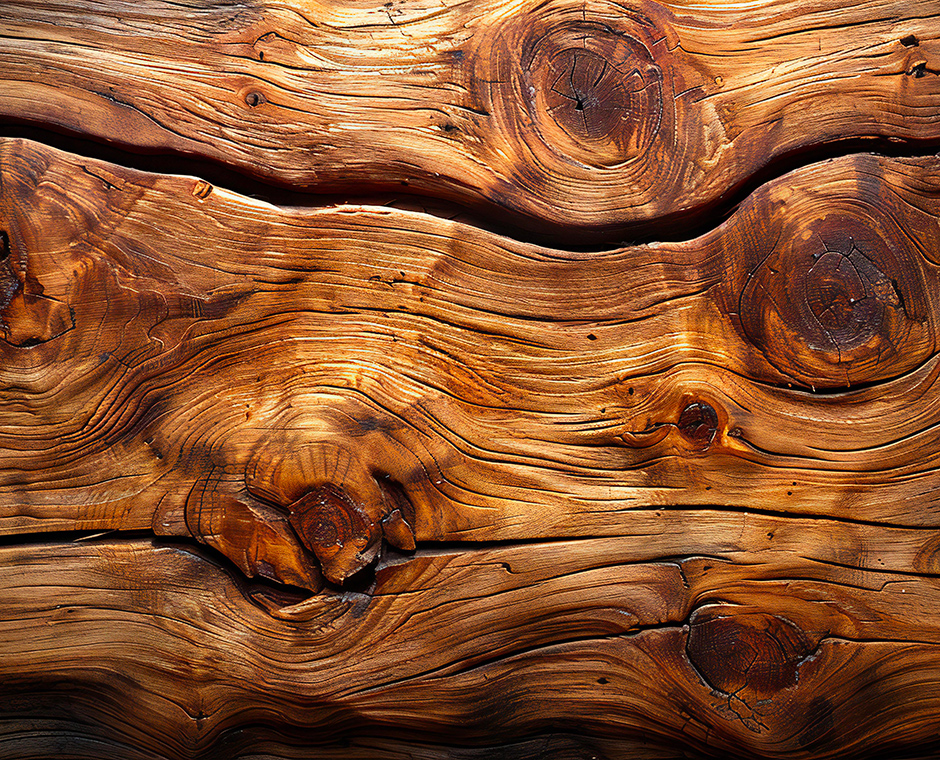 Close-up of natural wood grain