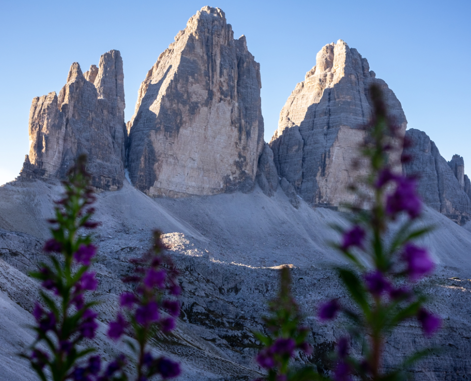 Vista panoramica sulle tre cime