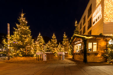 Weihnachtsbäume in Meran