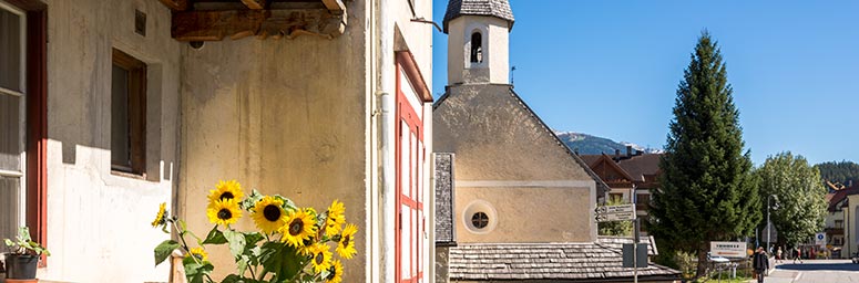 Girasoli vicino alla chiesa