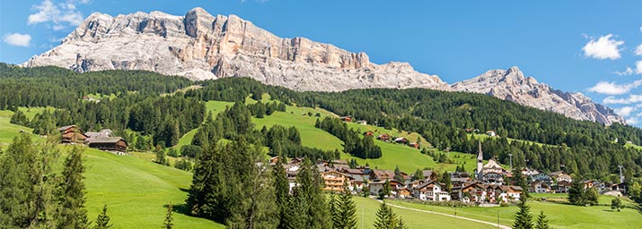 Sommerpanorama von Abtei