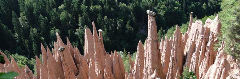 Le piramidi di terra, monumento naturale sul Renon