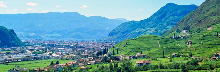 La località di Santa Maddalena che si trova nei pressi di Bolzano