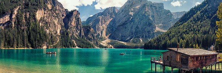 Il Lago di Braies location della fiction Un passo dal cielo