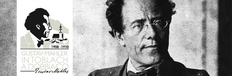 Insegna della manifestazione dedicata a Gustav Mahler che si svolge a Dobbiaco