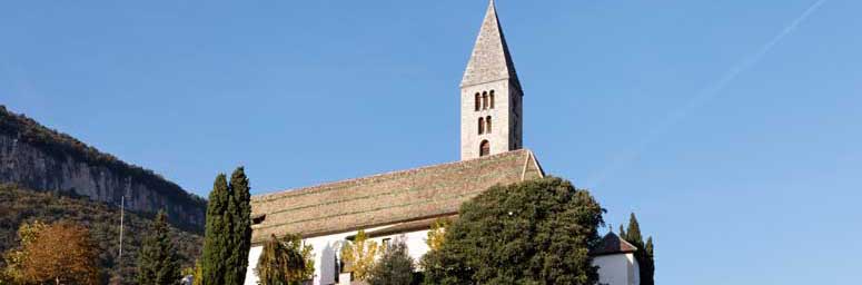 View of the Church in Cortaccia, South Tyrol