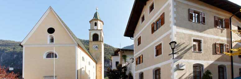 The city center of Ora, in South Tyrol