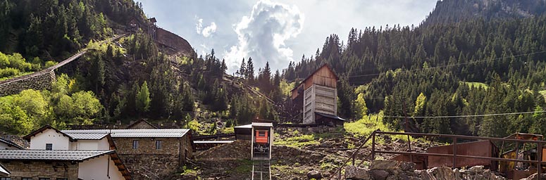 Vista sulle miniere di Ridanna