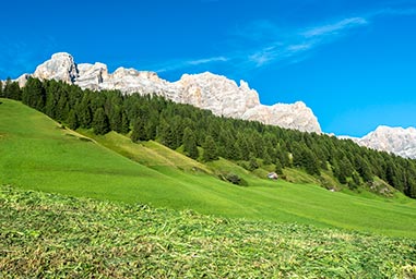 Mountain landscape at San Cassiano