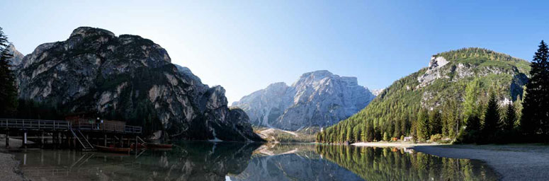 Vista panoramica sul parco naturale di Fanes Senes Braies