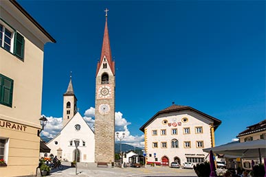 Der Dorfplatz von St. Lorenzen