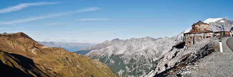 The Stelvio pass, magnificent panoramic view