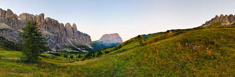 Panorama di Passo Gardena