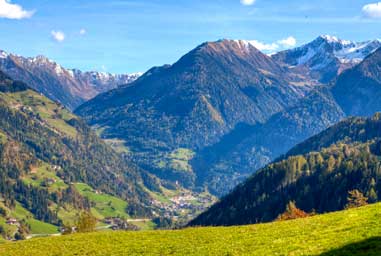 Das Panorama vom Passeiertal