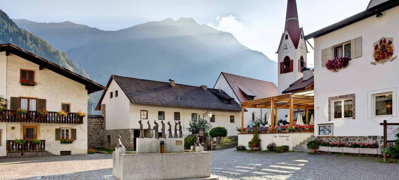 Centro storico del paese di Certosa in Val Senales