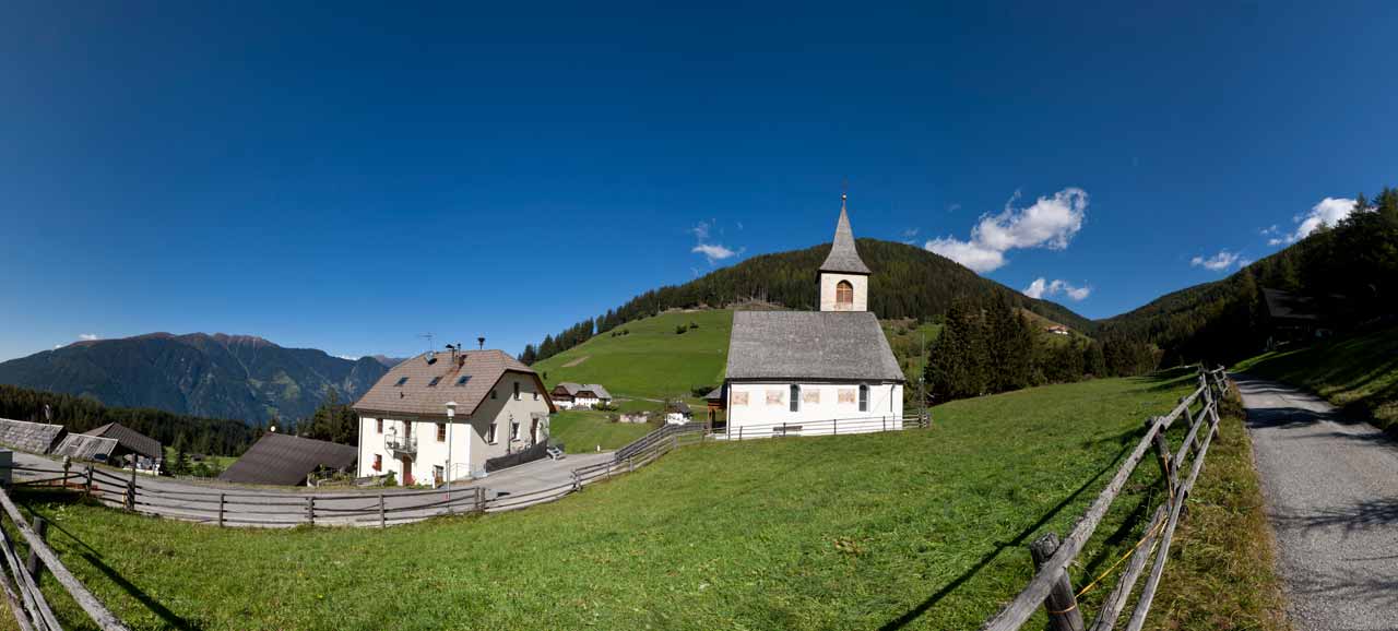 Vista su Montassilone in Alto Adige