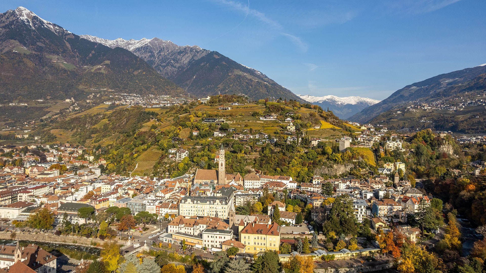Merano seen from above
