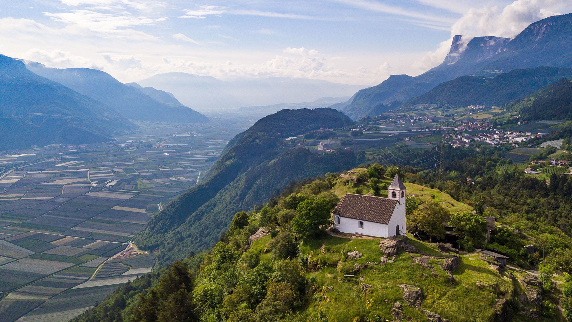 View towards Prissiano and Tesimo