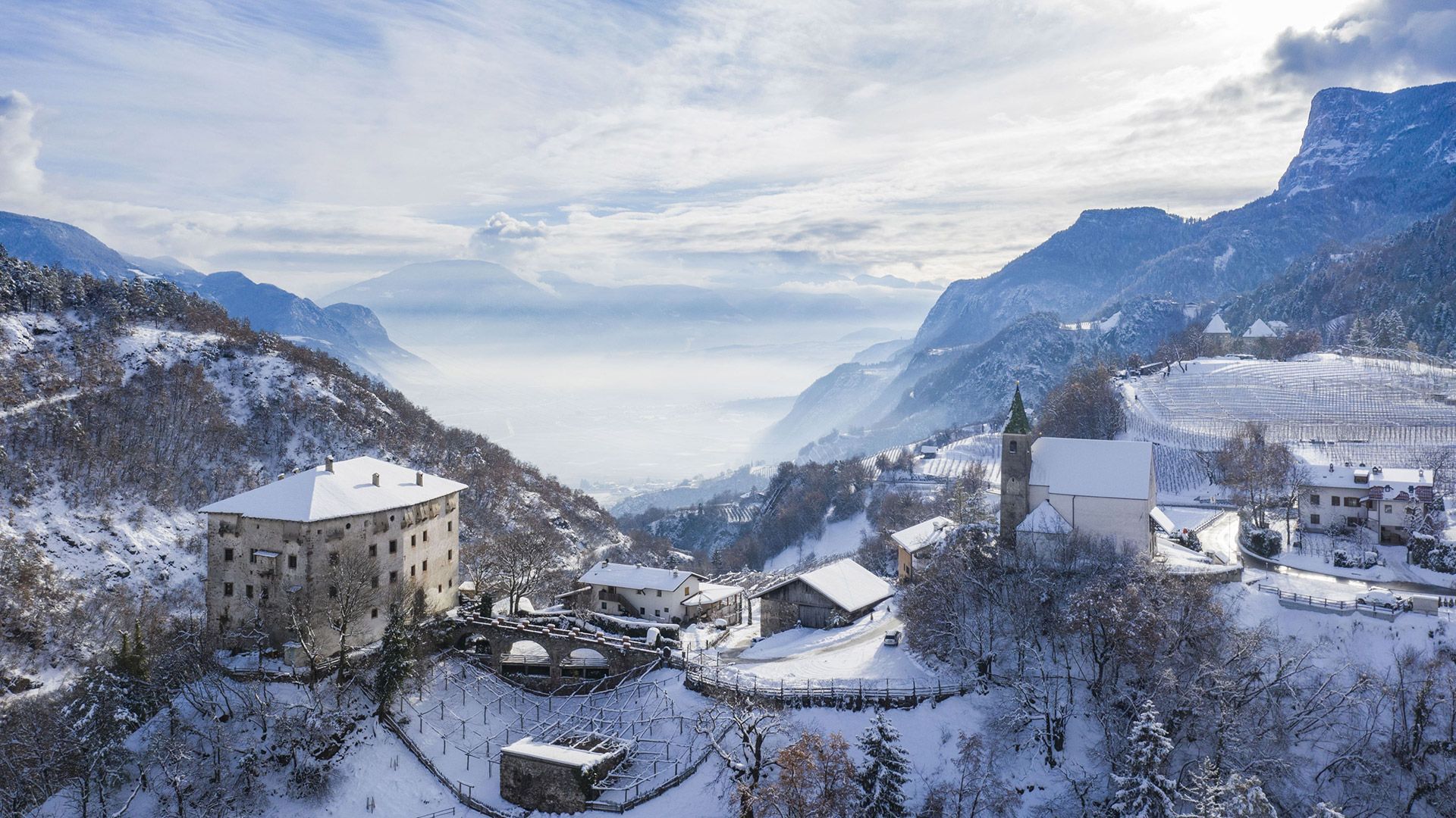 View towards Prissiano and Tesimo