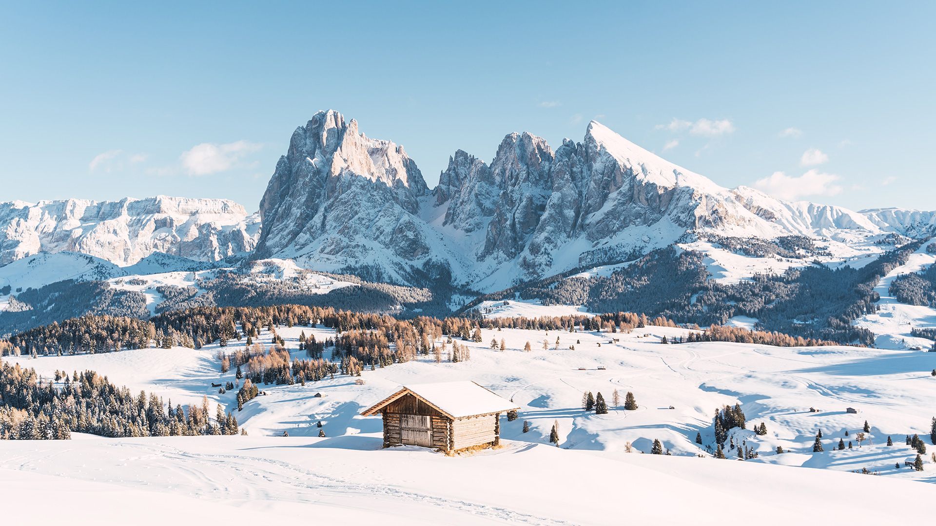 Panoramic view towards the Sassolungo