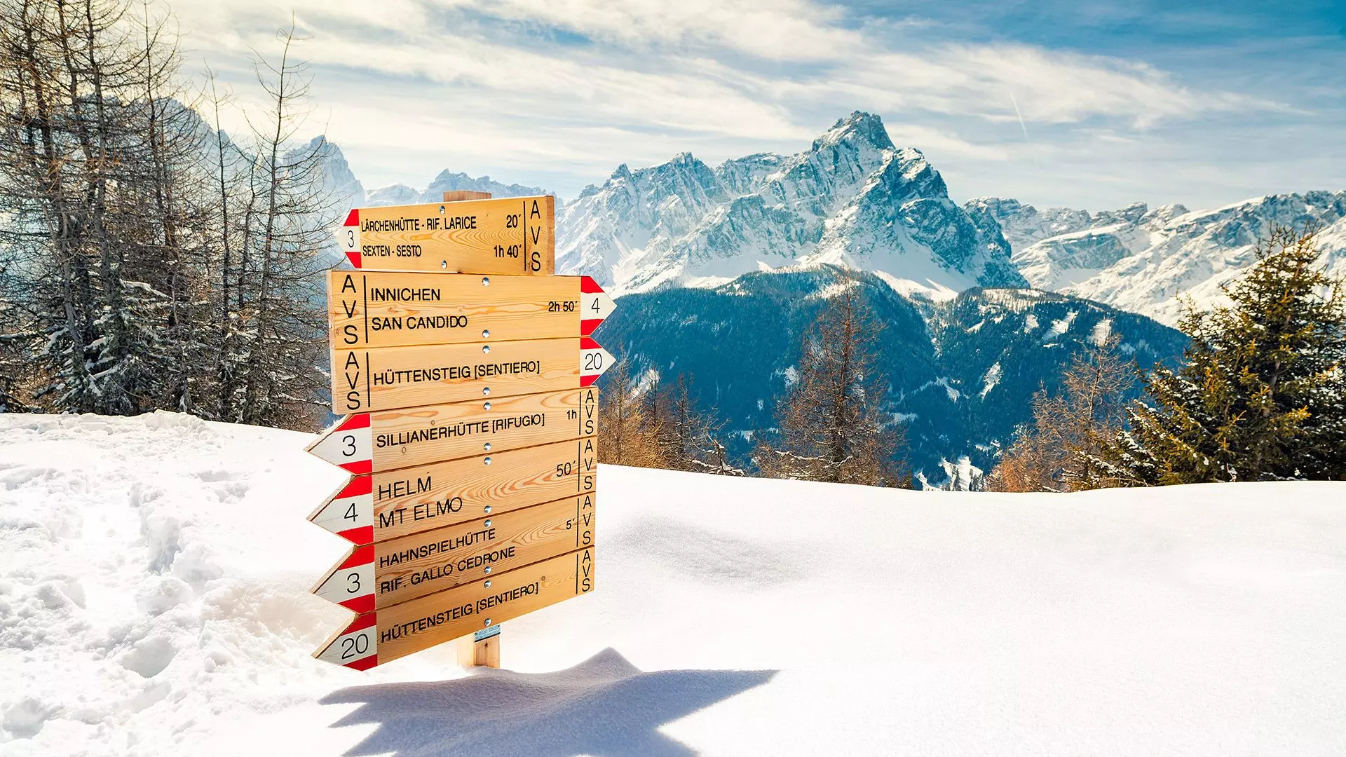 Hochpustertal und das Dorf Moos