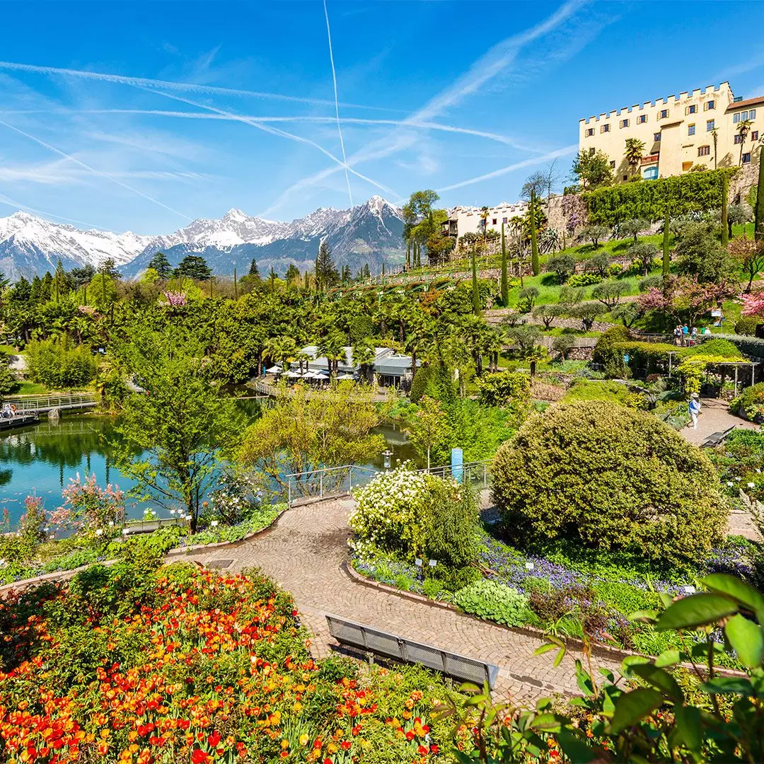 Die Gärten von Schloss Trauttmansdorff in Meran