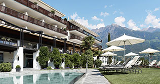 Eingang des Hotel Jagdhof Wellness & Spa