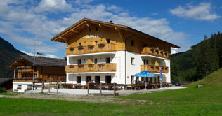 Room at the Blosegg Hotel in South Tyrol