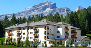 The Hotel Cristallo is situated at La Villa in Alta Badia